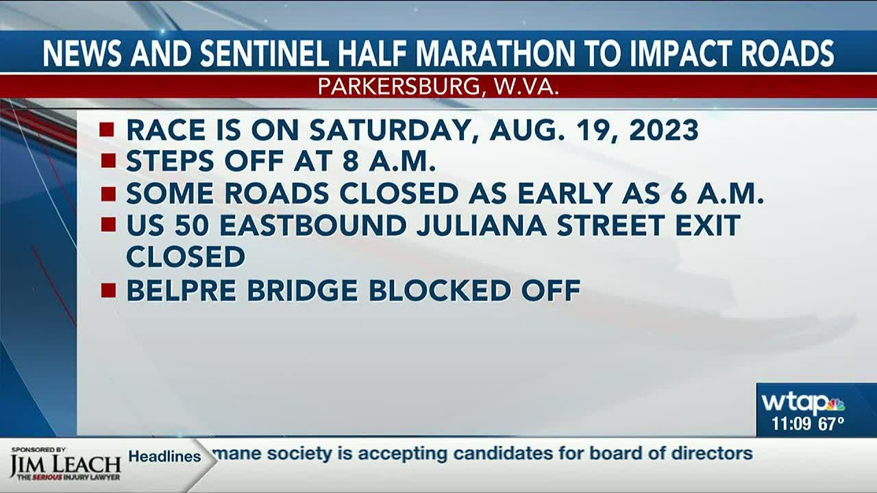 News and Sentinel Half Marathon to impact Parkersburg roads