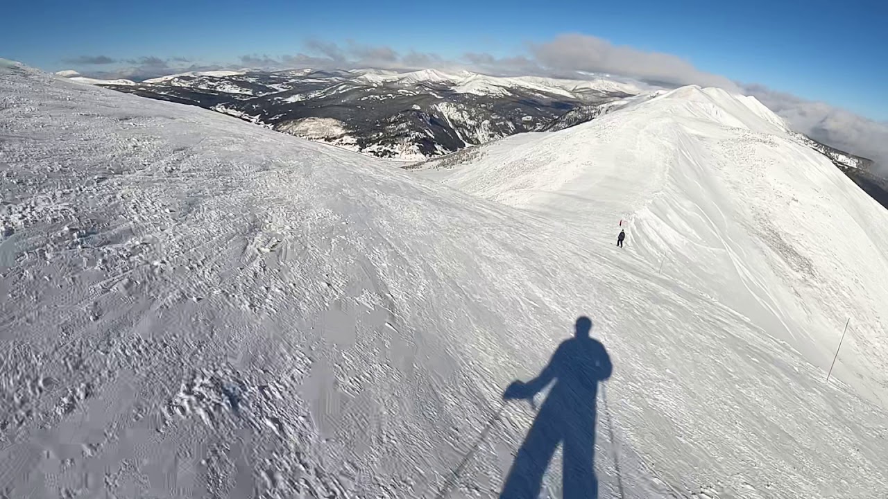 Whales Tail Fresh tracks in Breck