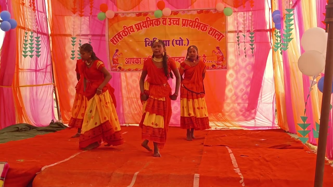 स्वागत गीत ll Dance Video ll GOVT UPS Bichhiya (Po) ll School Girls Group Dance ll