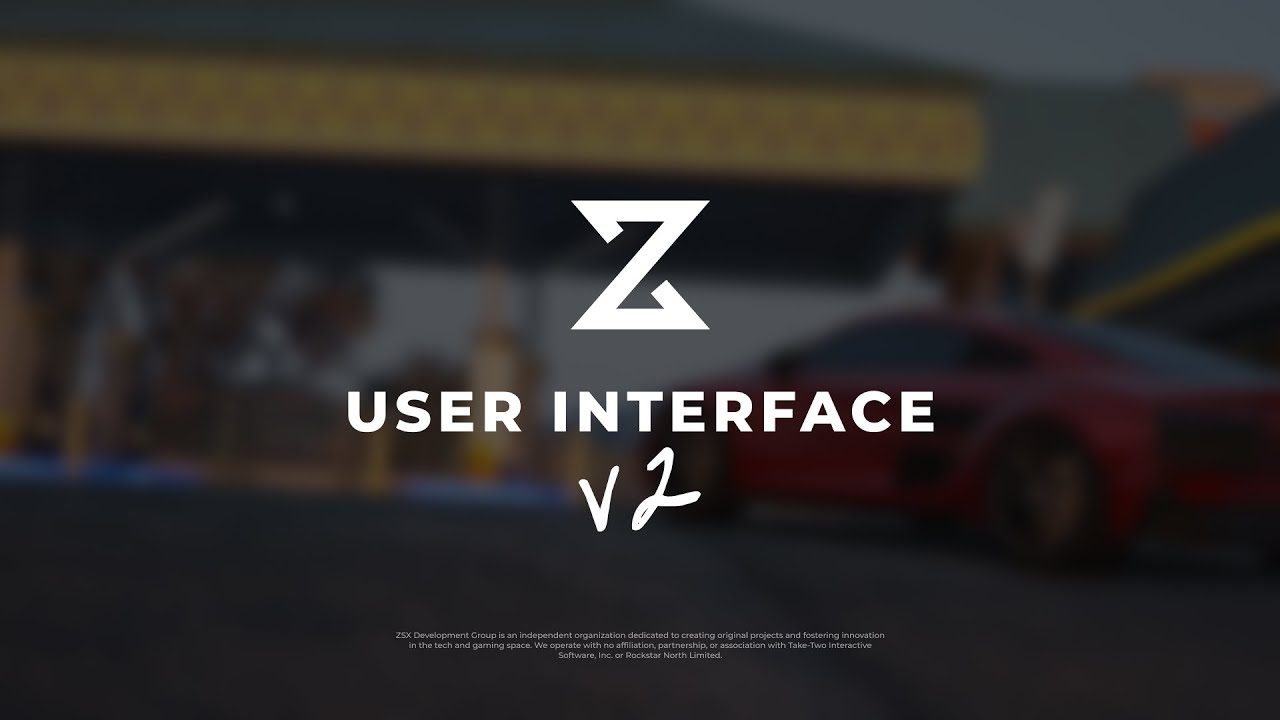ZSX User Interface V2 | FiveM Fully Customizable Interface
