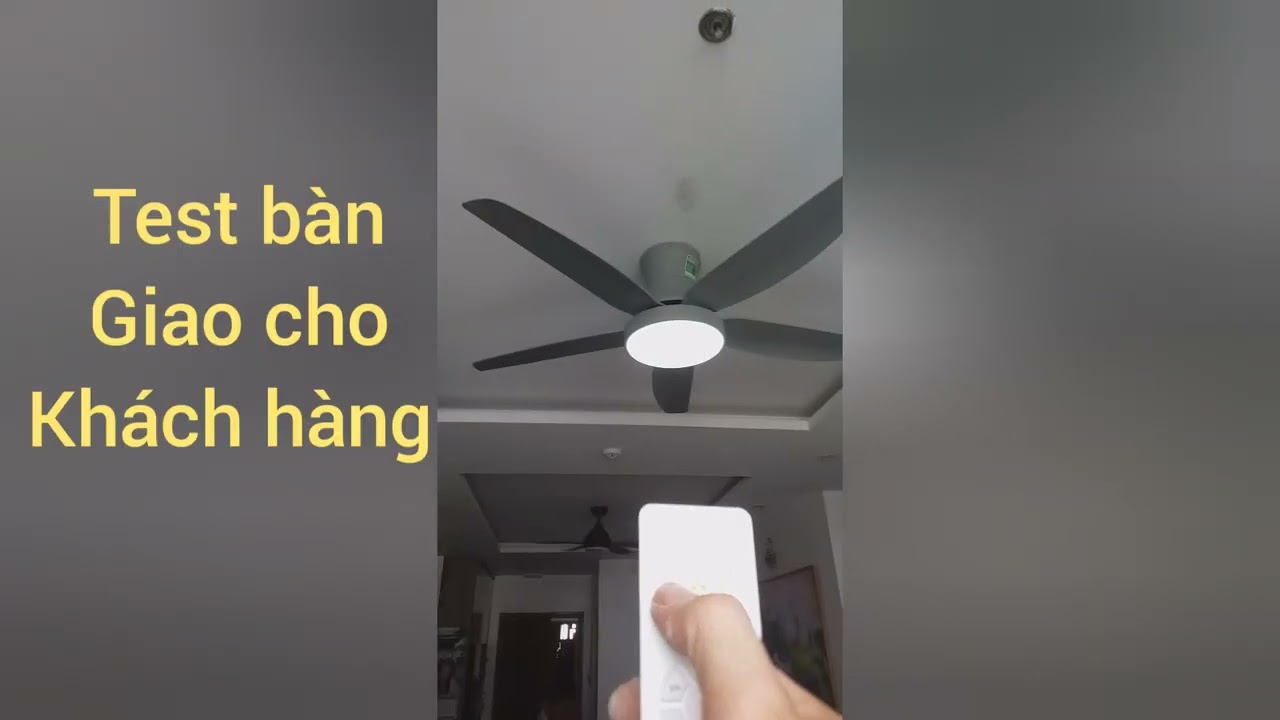 Bàn giao cho Khách hàng Chung cư Ecohome 3 N05 quạt trần 5 cánh Sunhouse Apex APF7685G.