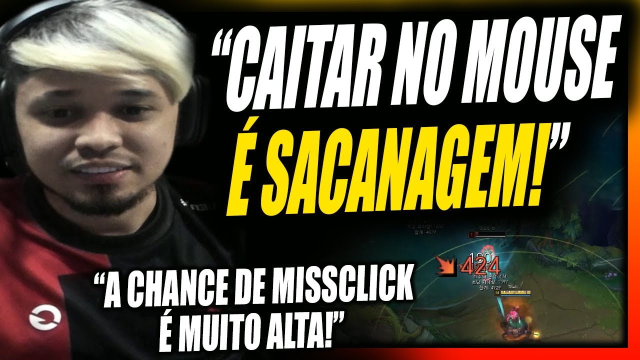 TITAN EXPLICA A FORMA CERTA DE CAITAR JOGANDO DE ADC (COMPARAÇÃO ENTRE USAR O MOUSE OU O TECLADO)
