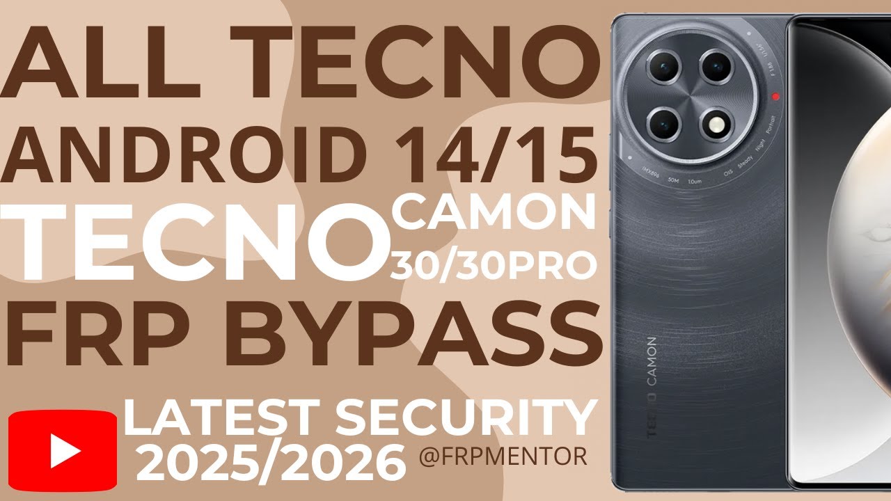 ✅Tecno Camon 30/30 Pro FRP Bypass Android 14/15 Without PC | 100% Working 2026 Method!✅