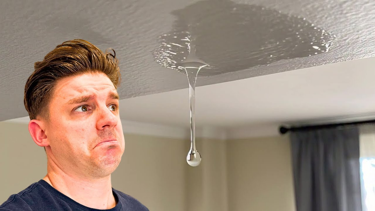 Fixing a leak from the ceiling! #asmr