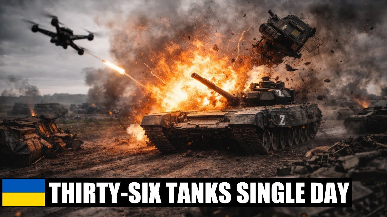 RUSSIAN AVDIIVKA Disaster: 36 Tanks Destroyed In Single Day &ndash; February 2026