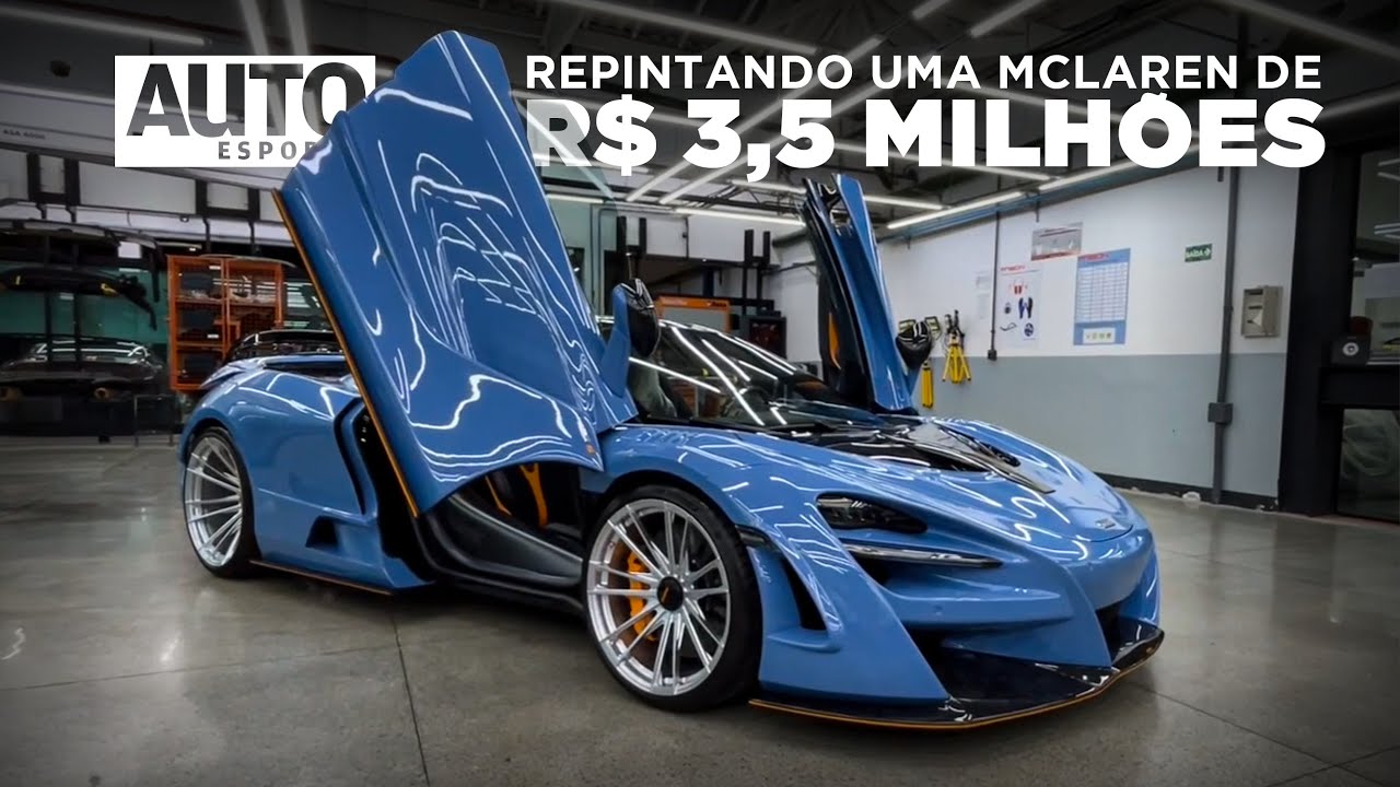 MCLAREN DE R$ 3,5 MILHÕES MUDA DE COR E TINTA CUSTA MENOS DO QUE VOCÊ IMAGINA