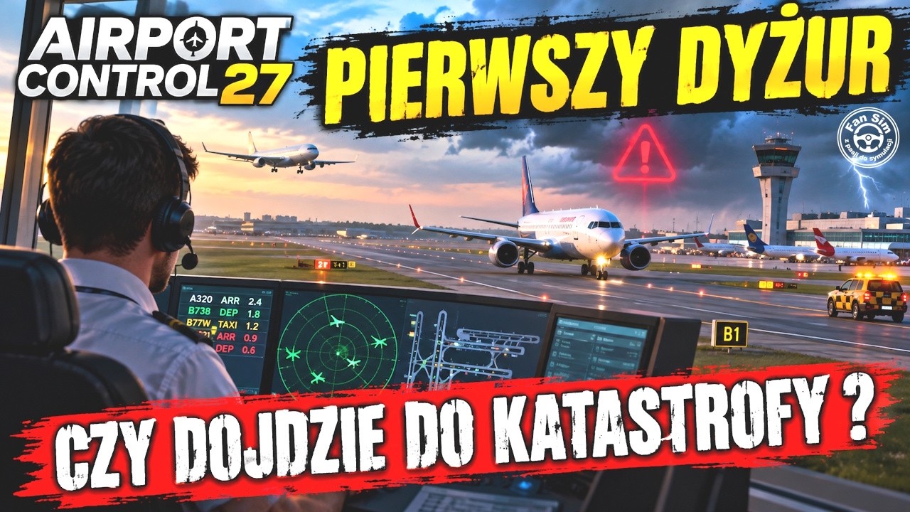 Airport Control 27 I PIERWSZY DYŻUR KONTROLERA I Czy Dojdzie Do Katastrofy ?