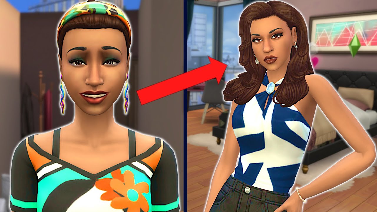 I gave Penny Pizzazz the life she deserves! // Sims 4 townies