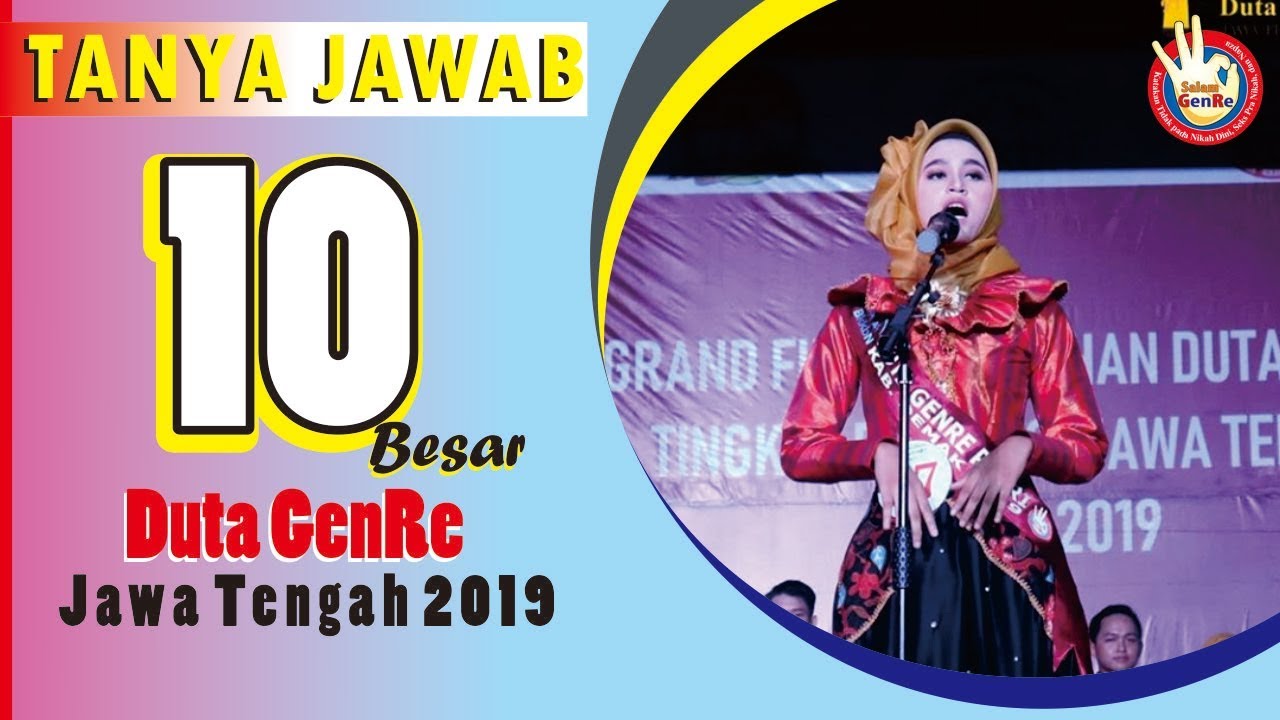 Tanya Jawab 10 Besar Duta GenRe Jawa Tengah 2019