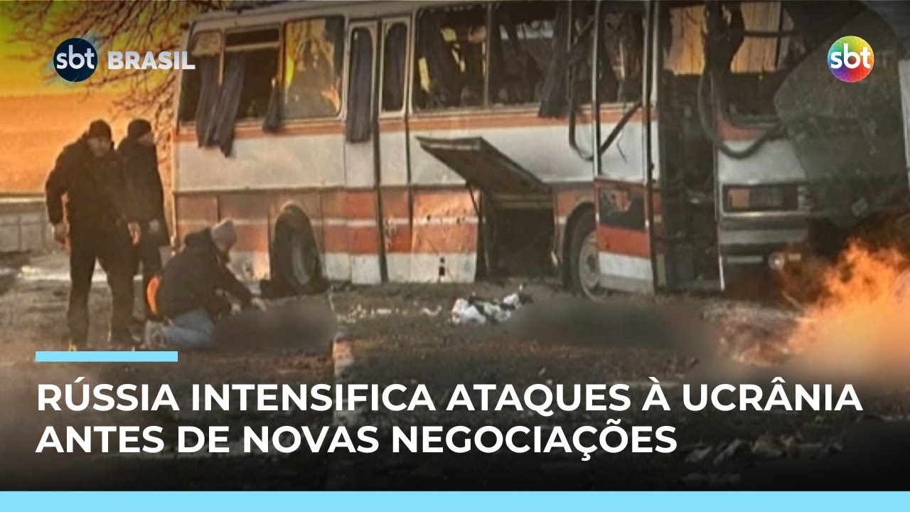 Rússia intensifica ataques à Ucrânia antes de novas negociações por acordo de paz | #SBTBrasil