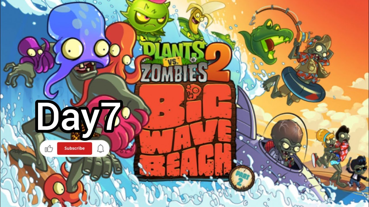 Plant vs zombies2 | Big Wave Beach Day 7|Mobile Game Play 2026 |