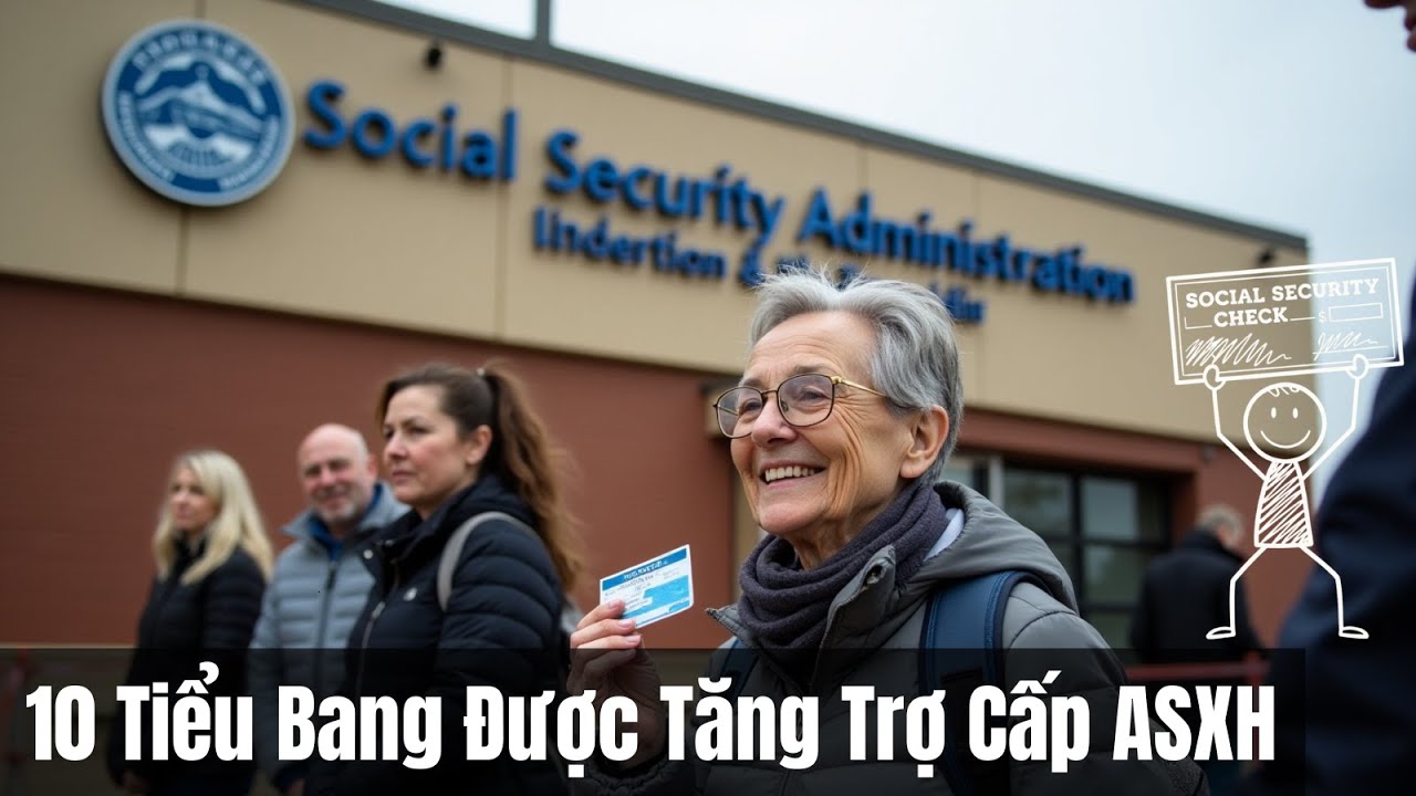 Danh S&aacute;ch 10 Tiểu Bang  Được Tăng Trợ Cấp An Sinh X&atilde; Hội 2025.
