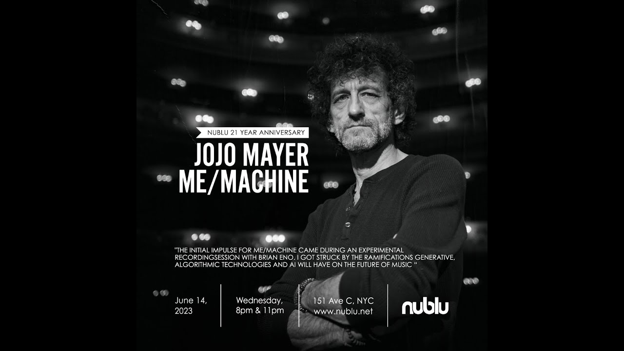 @JojoMayerNerve | Jojo Mayer’s ME/MACHINE live at Nublu 151 - New York - 06.14.2023 (4K)