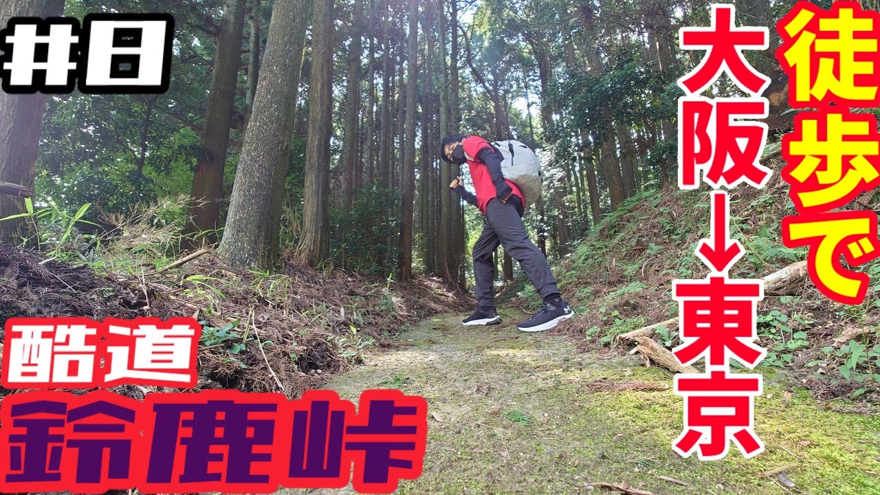#8【大阪→東京・徒歩の旅】難所・鈴鹿峠越えに挑む/水口宿→関宿