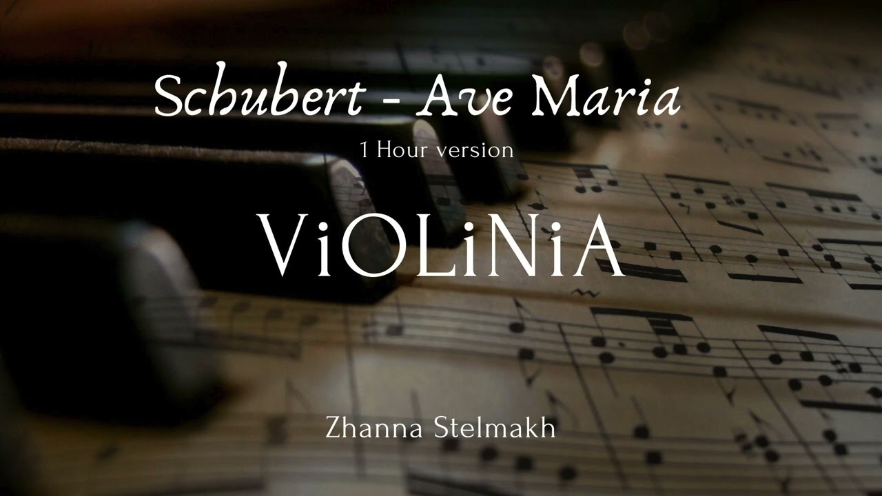Schubert - Ave Maria ( 1 hour of violin  for relaxation, stress relief, study, sleep )