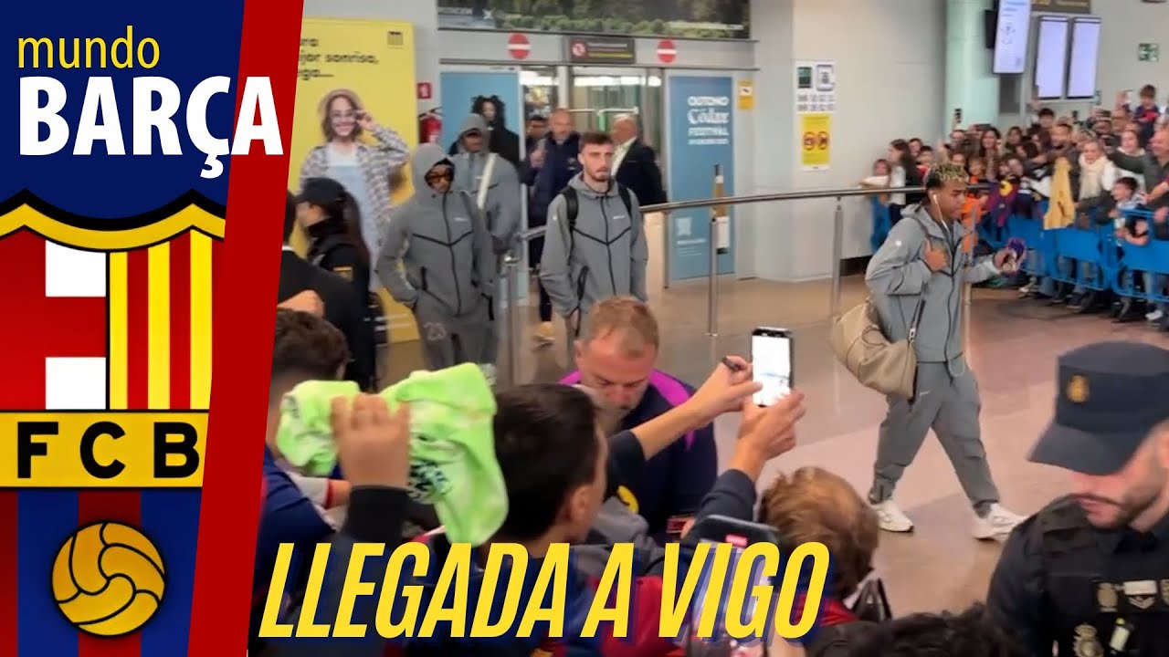 ✈️ ASÍ ha sido la LLEGADA del FC BARCELONA a VIGO para ENFRENTAR al CELTA 🔵🔴