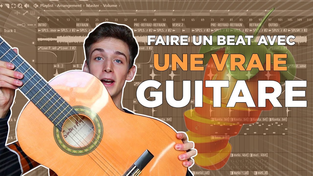 FAIRE une INSTRU avec UNE VRAIE GUITARE ? | Faire un beat FL Studio 20