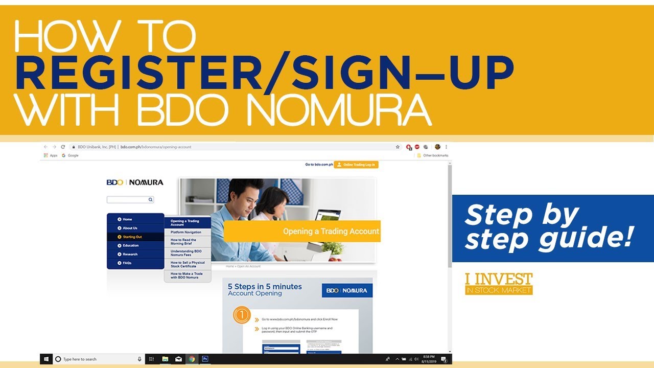 How to Register or Sign-up with BDO Nomura || Step by Step Guide