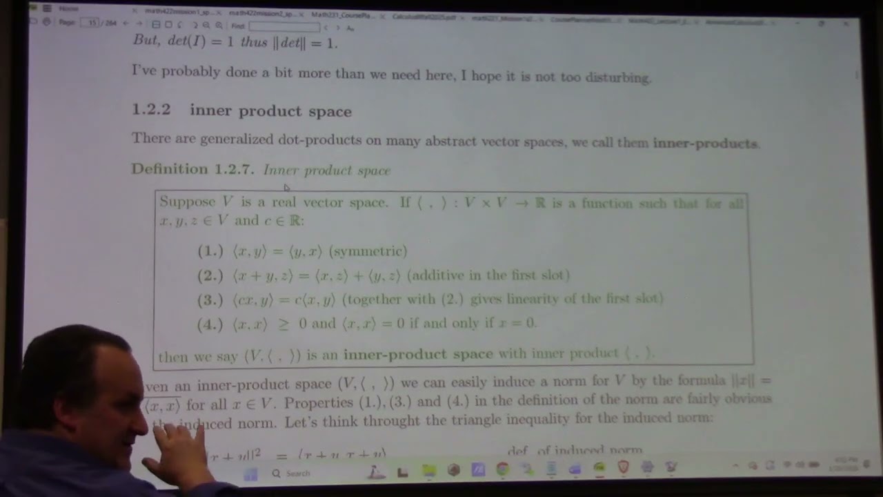 Advanced Calculus: NLS and definition of limit, 1-20-26 part 2