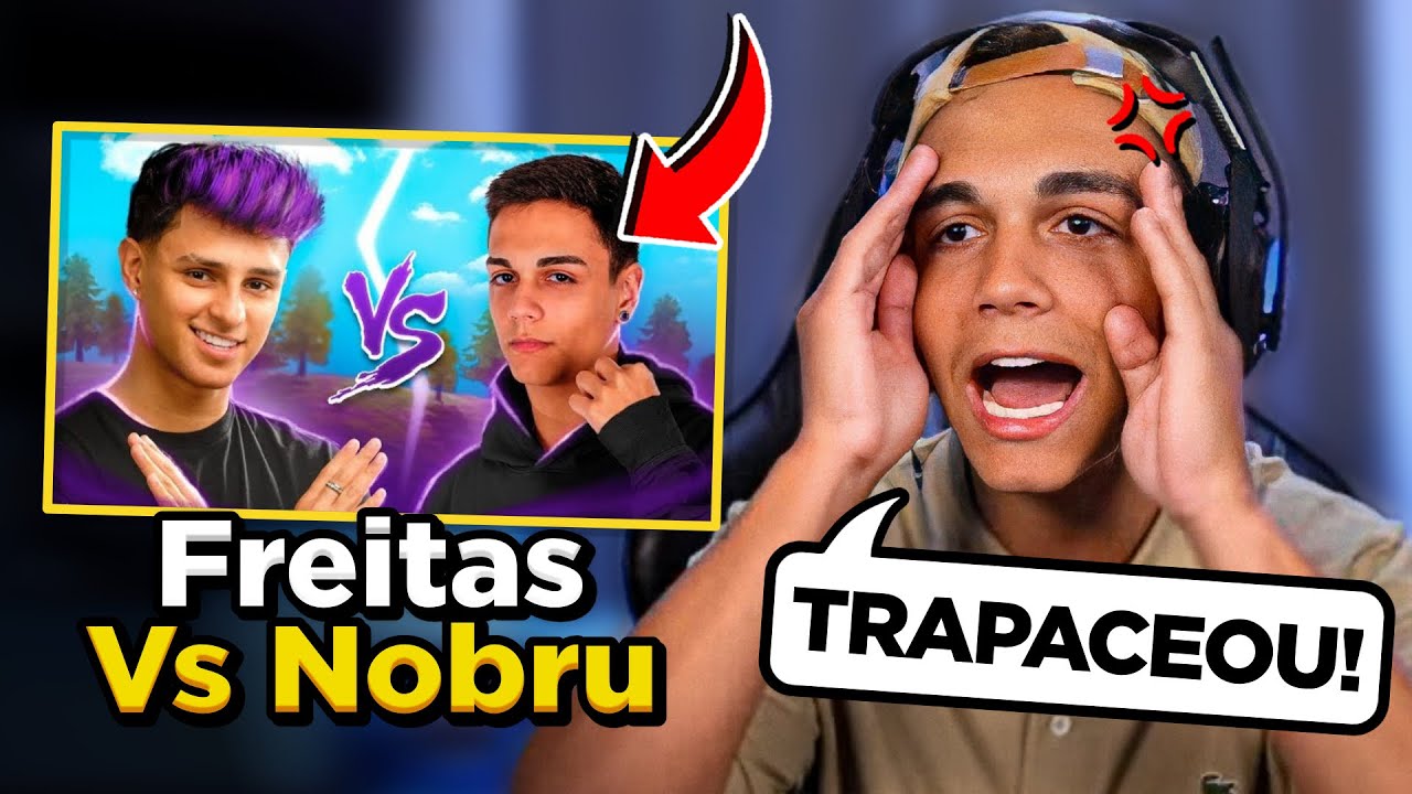 REA&Ccedil;&Atilde;O DO FREITAS AO ASSISTIR X1 CONTRA NOBRU! - NOBRU x FREITAS