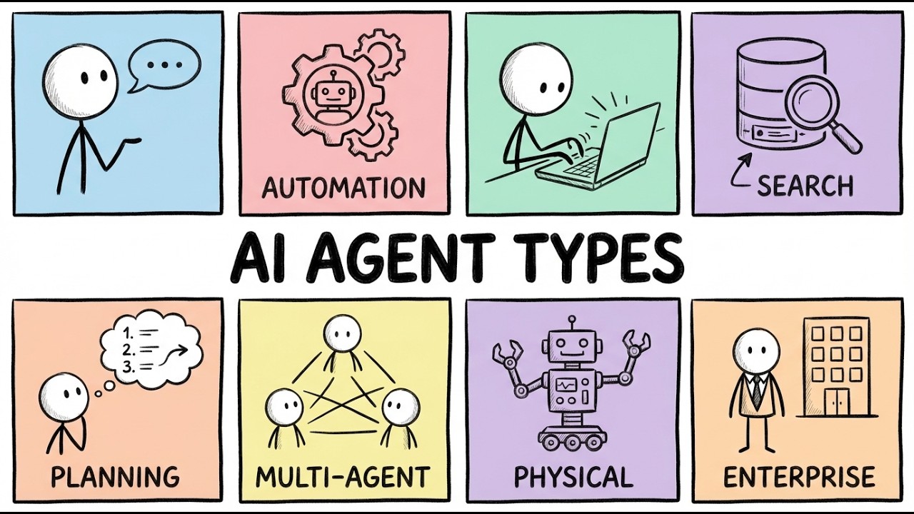 Every AI Agent Type Explained in 10 Minutes