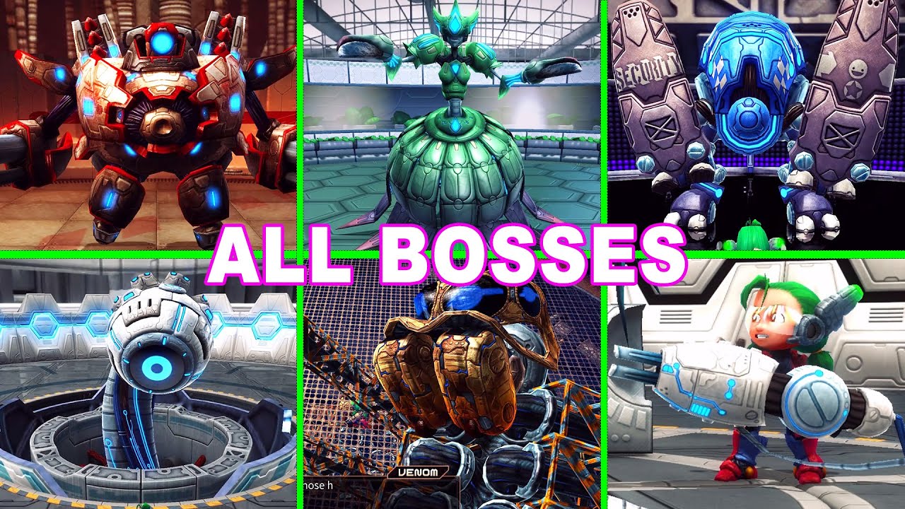 Assault Android Cactus Plus All Bosses (Embryo, Vespula, Justice, Venom, Medulla)