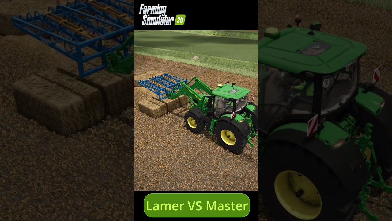 FS25 - Lamer vs Master 💪Załadunek Bel słomy 👀  #farmingsimulator22 #farmingsimulator25 #farming