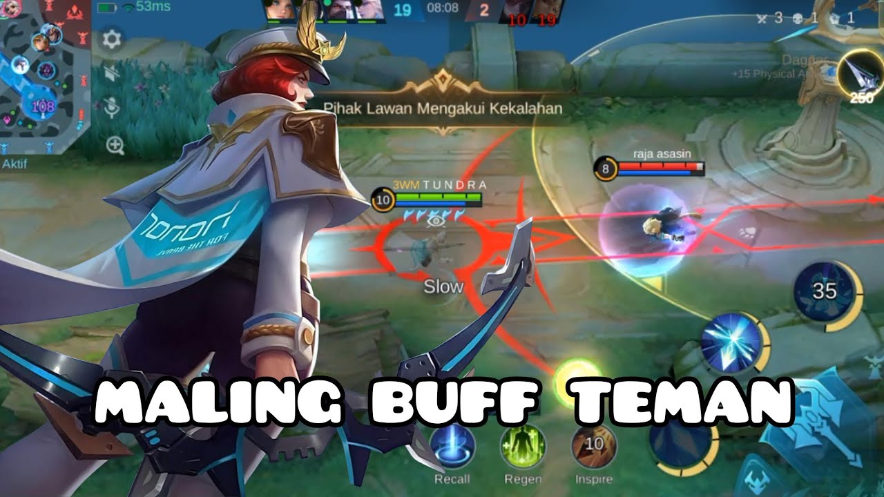 Gimana menurut kalian? Hanzo mencuri buff teman tapi bisa gendong