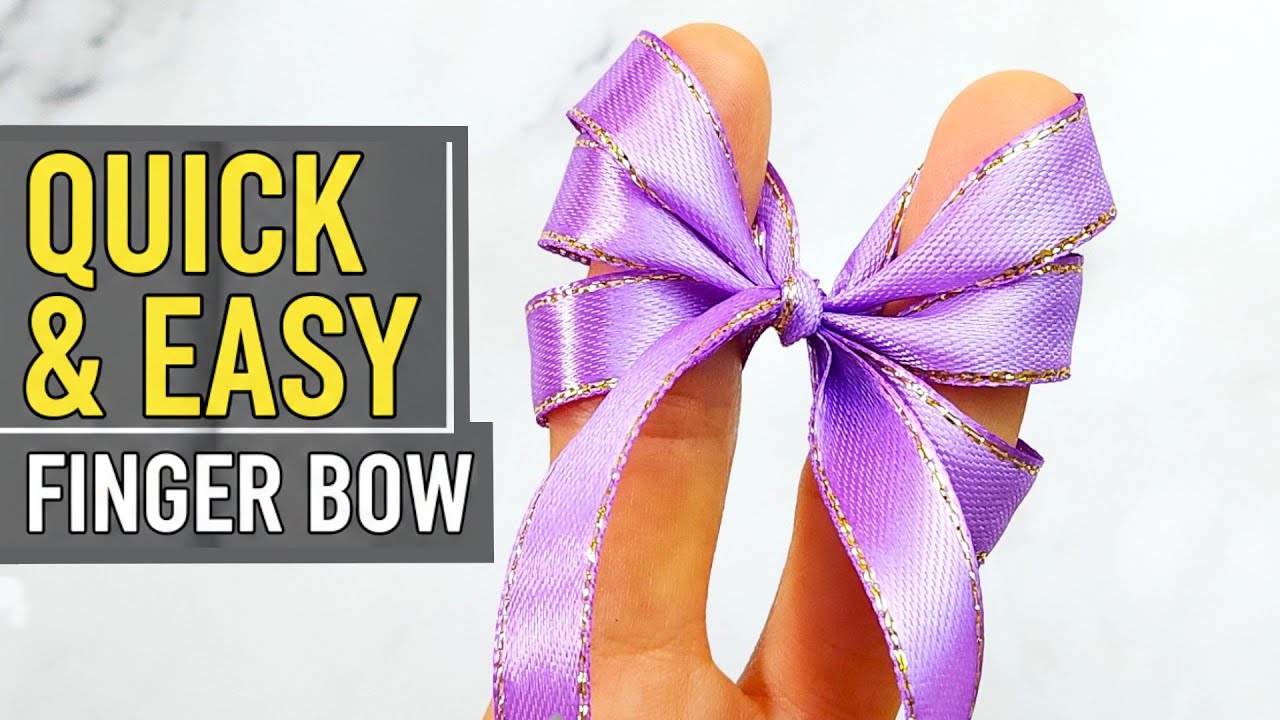 How to Make a Simple Bow with Your Fingers | Easy Step-by-Step Tutorial