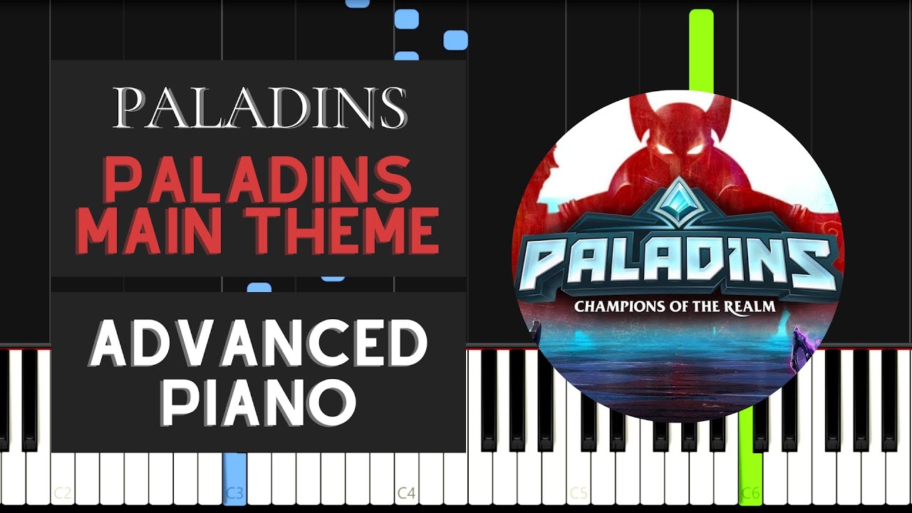 Paladins Main Theme (Advanced Piano Tutorial) - Paladins