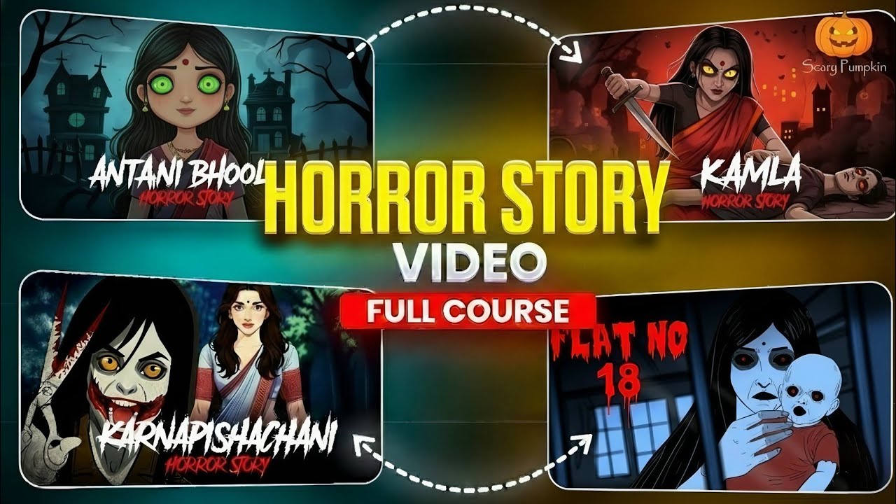 Make VIRAL AI Horror Stories in Minutes | Complete course 