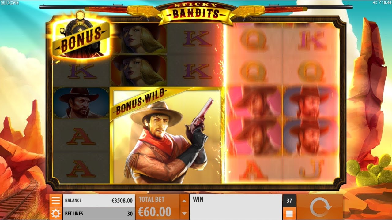 Sticky Bandits Bonus Feature (BIG WIN)