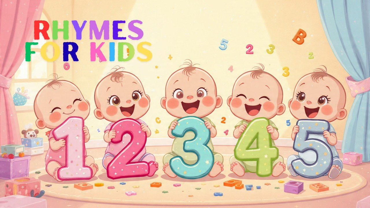 One Two  Nursery Rhyme Numbers | Counting Fun for Kids  1 to 10 Song