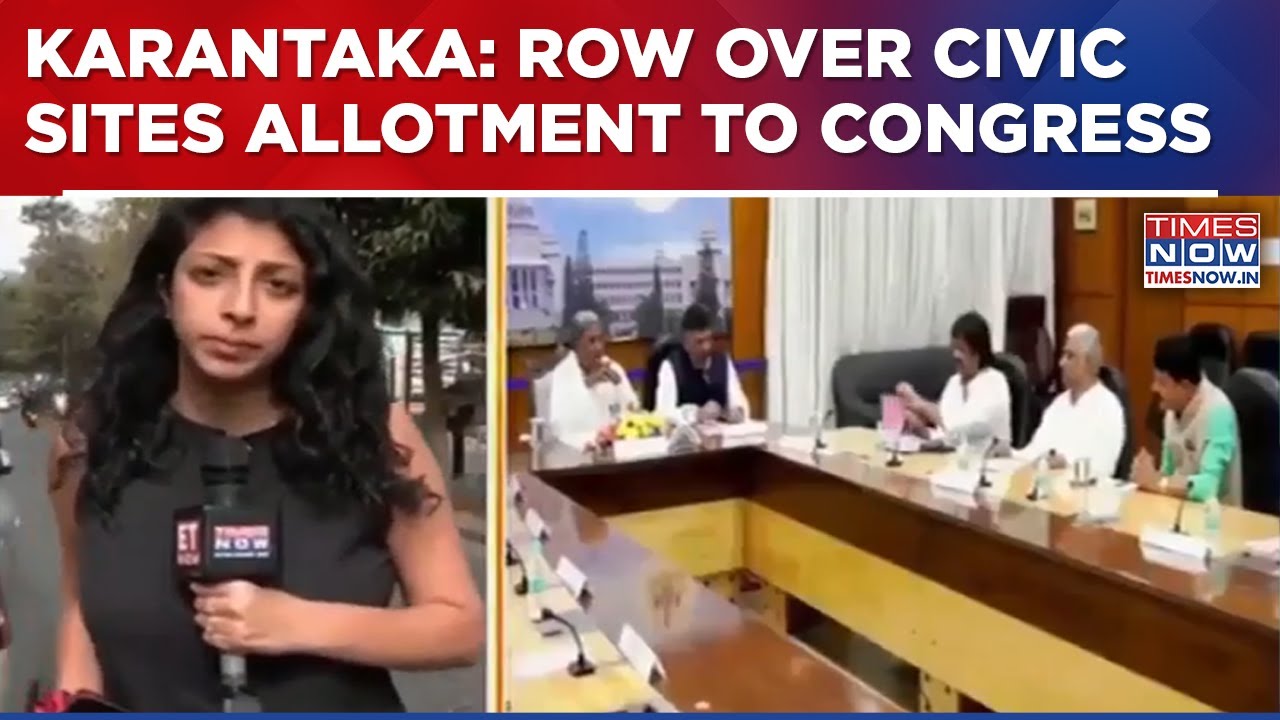 Karnataka Government Allots 24 Civic Sites To Congress; BJP Alleges Misuse Of Public Land