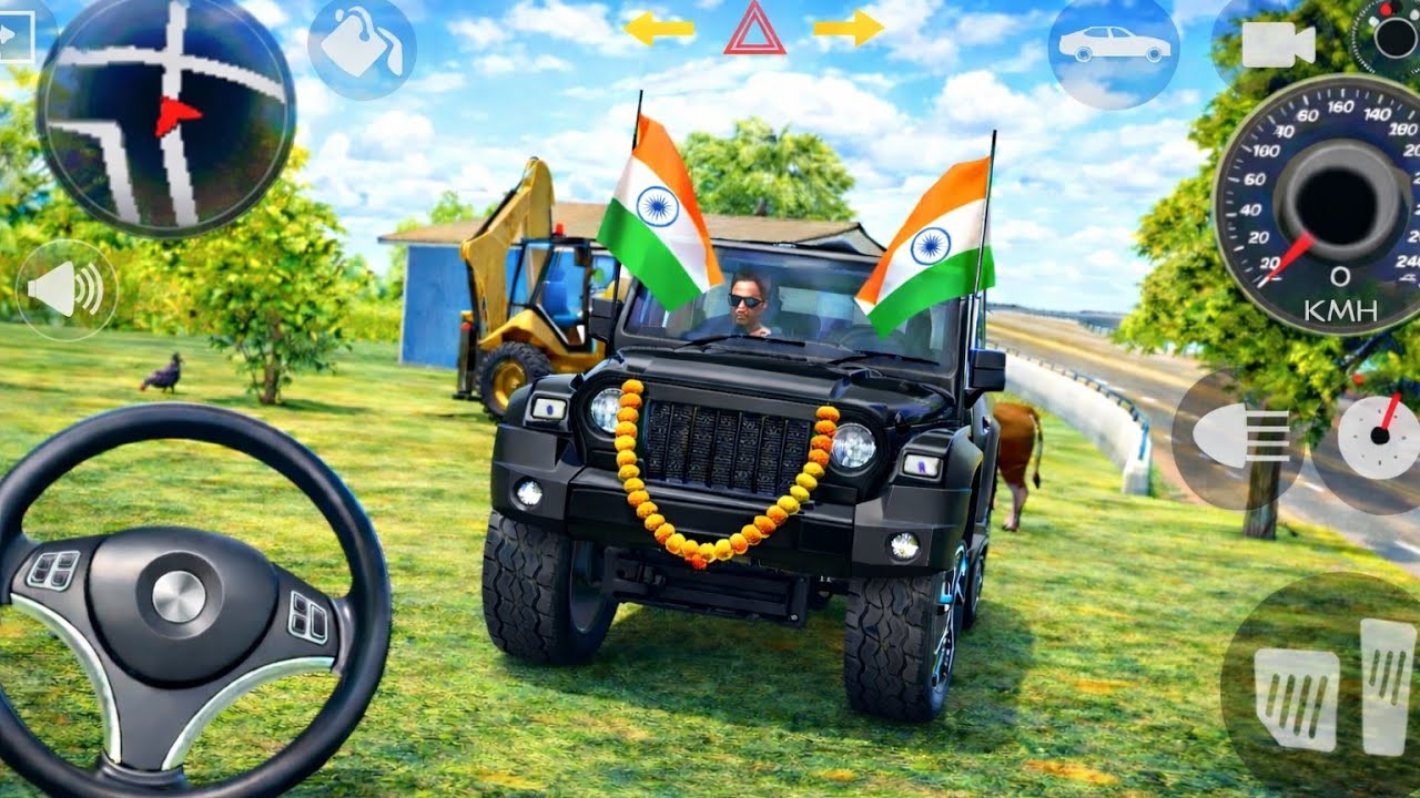 Modified Mahindra Thar😈Games:Indian Black Thar (Gadi Wala Games) Car Game Android Game - #2026
