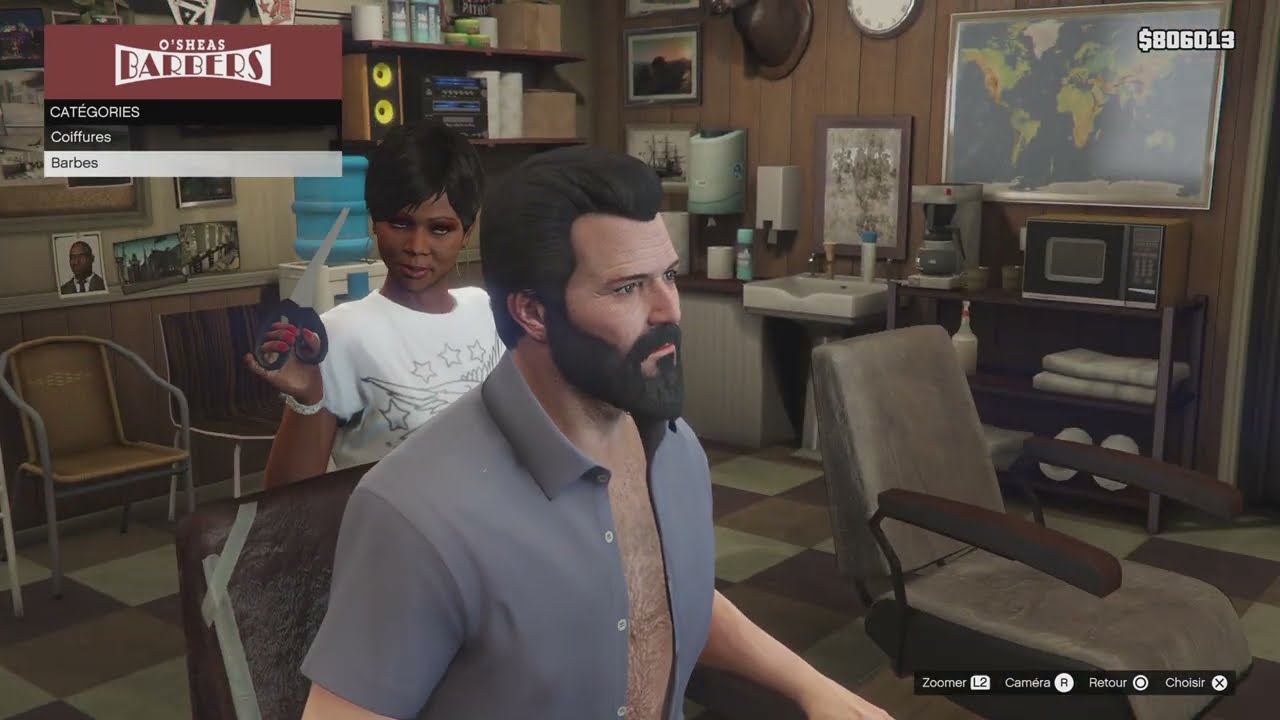 GTA 5 Coiffeur barbier Michael Playstation 5