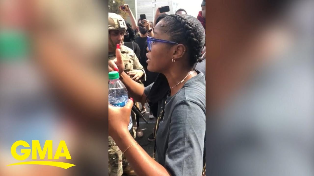 Keke Palmer speaks out on asking National Guardsman to march with her l GMA