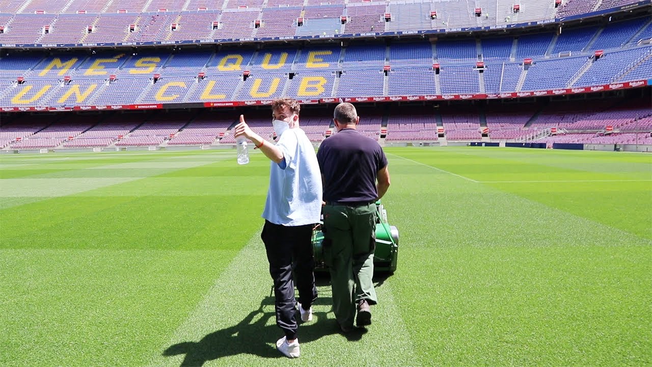 Das erste Mal auf dem Rasen im Camp Nou - Barcelona Vlog | ViscaBarca
