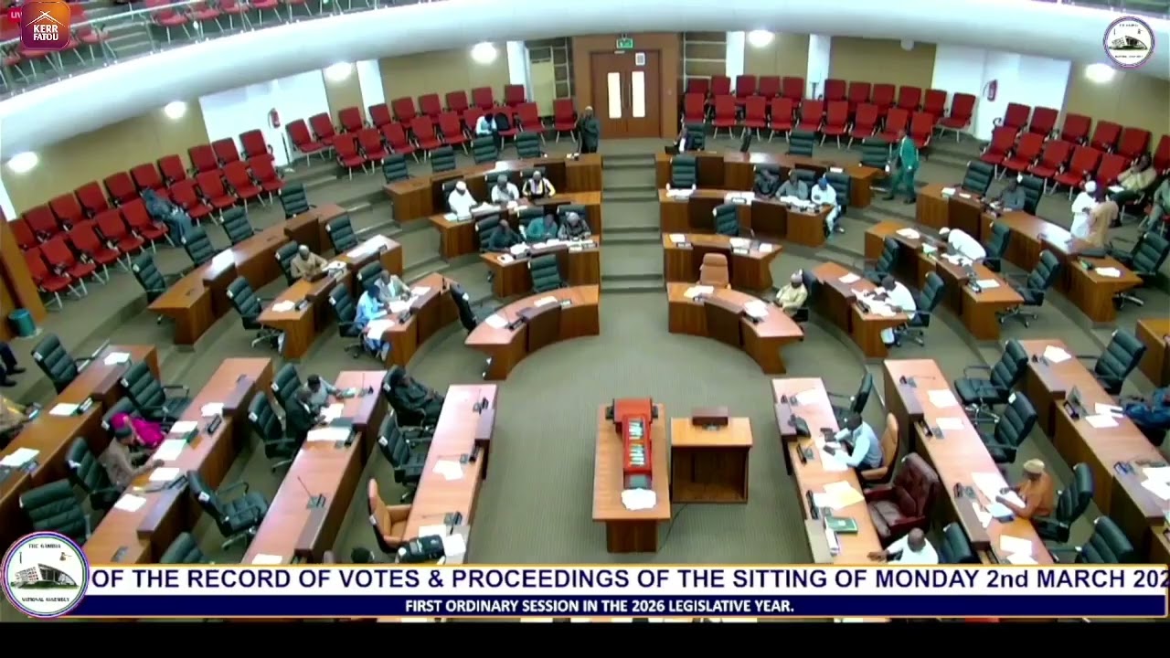 FIRST ORDINARY SESSION IN THE 2026 LEGISLATIVE YEAR