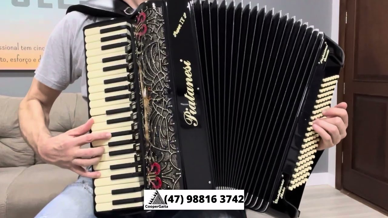 ((VENDIDA) NOVA - Acordeon Piatanesi Super IVS | 4/5 de voz (oitavada) D. Cassoto | Valor 37.900,00