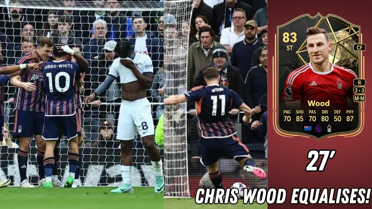 💫CHRIS WOOD EQUALISES!🇳🇿 ALL SQUARE NOW!🔥 || Tottenham Hotspurs VS Nottm Forest || 07.04.24