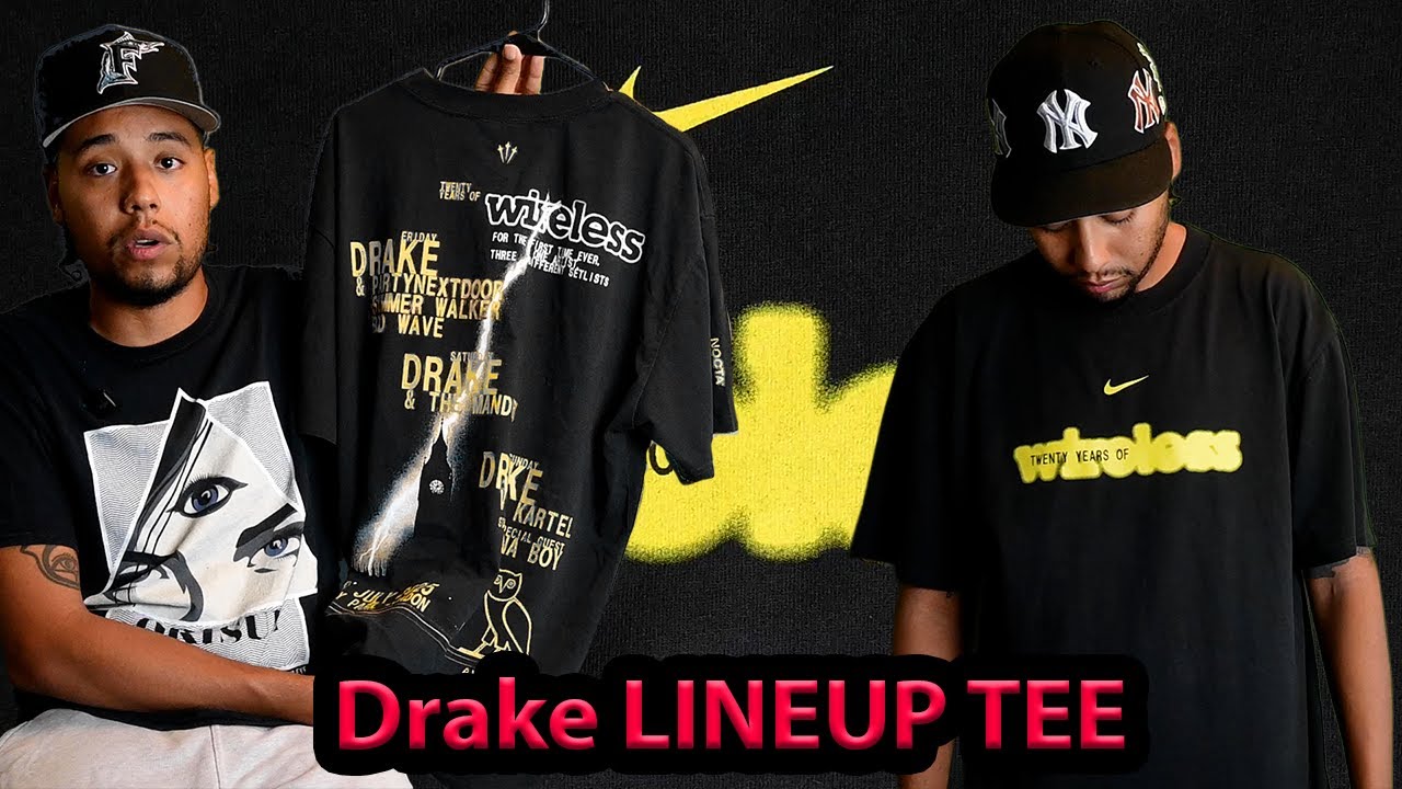 Drake Nike &times; NOCTA Lineup Tee &mdash; &pound;45 Wireless Festival Exclusive Drop!