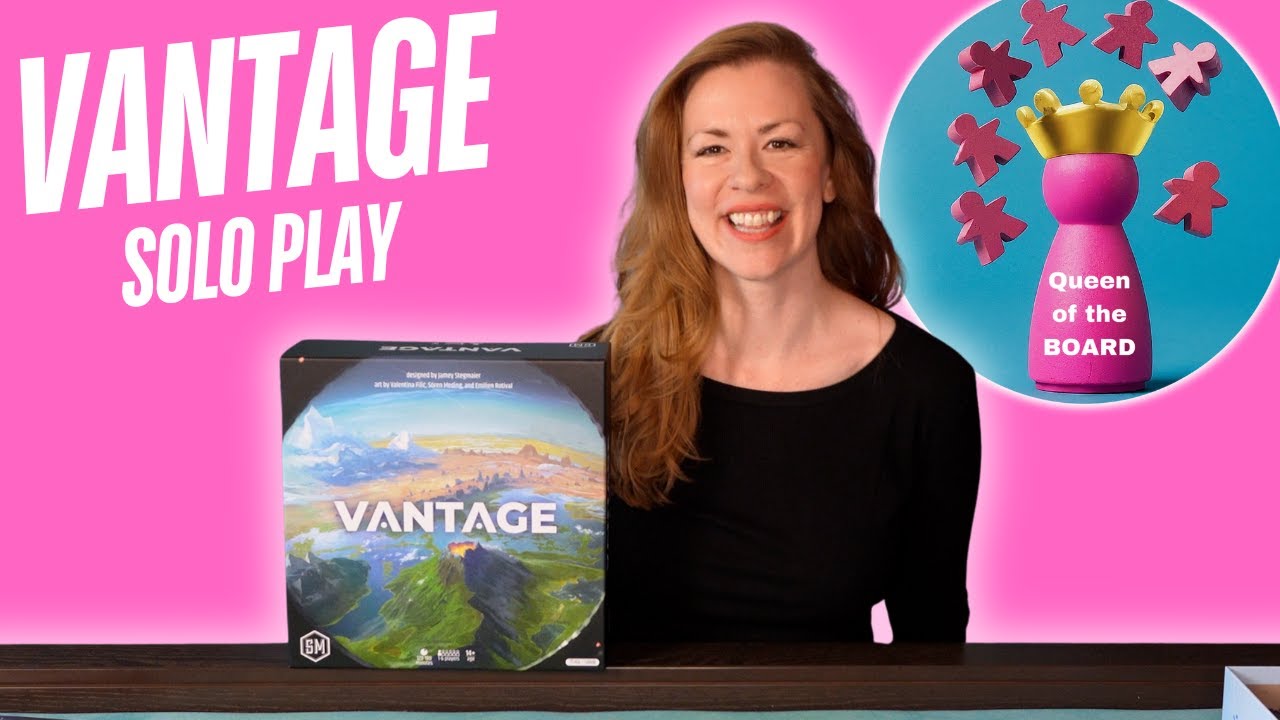Vantage - solo board game playthrough