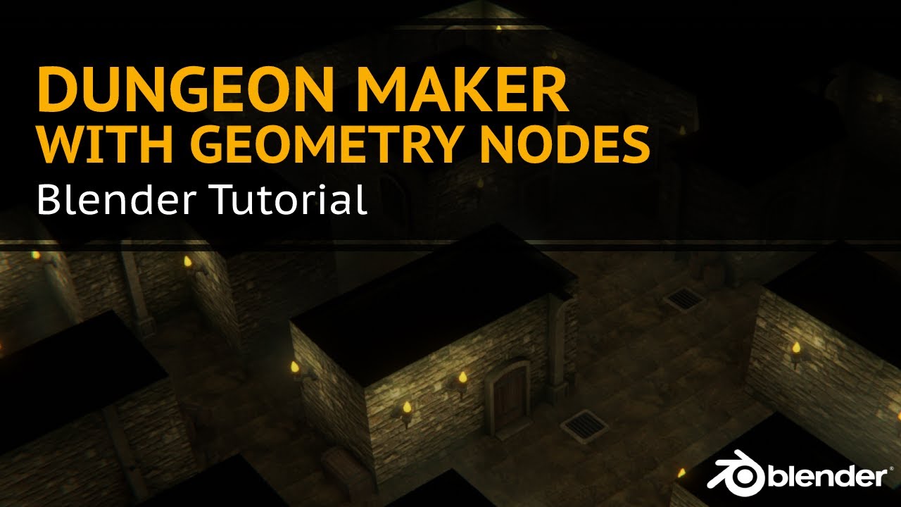 Blender 3.3 - Procedural Dungeons with Geometry Nodes Tutorial