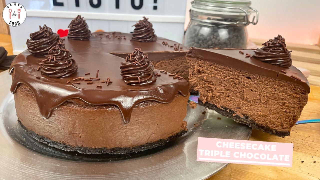 Cheesecake triple chocolate | Receta #232 | GENTE DE FOOD