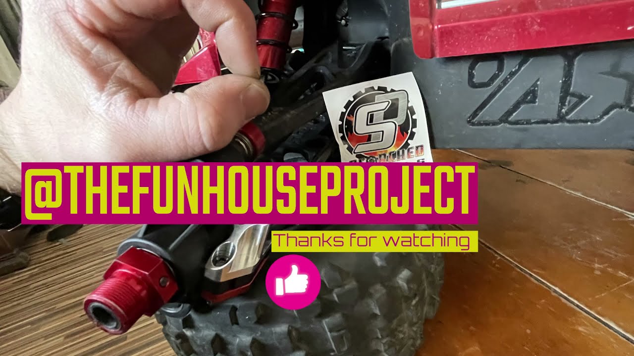 Arrma outcast 8s gets scorched parts billet steering knuckles upgrade