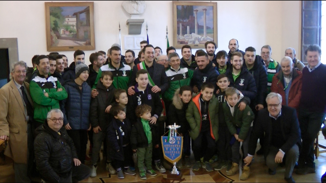 Il Comune di Anghiari ha premiato la Baldaccio Bruni per la vittoria in Coppa