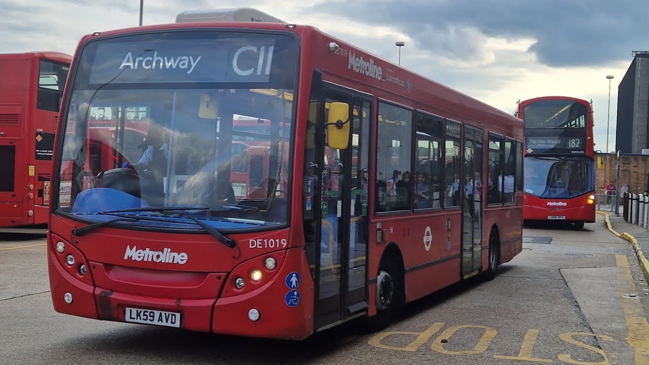 *Limping Kickdown* | Metroline DE1019 LK59AVD Bus Route C11 | ADL Enviro 200 Allison Euro 4