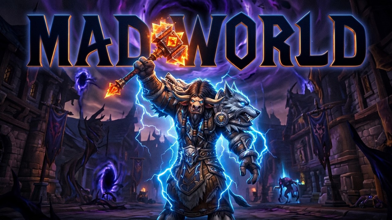 [MAD WORLD!] 5 MASK SOLO Horrific Vision: Stormwind! (Enhancement Shaman 8.3)