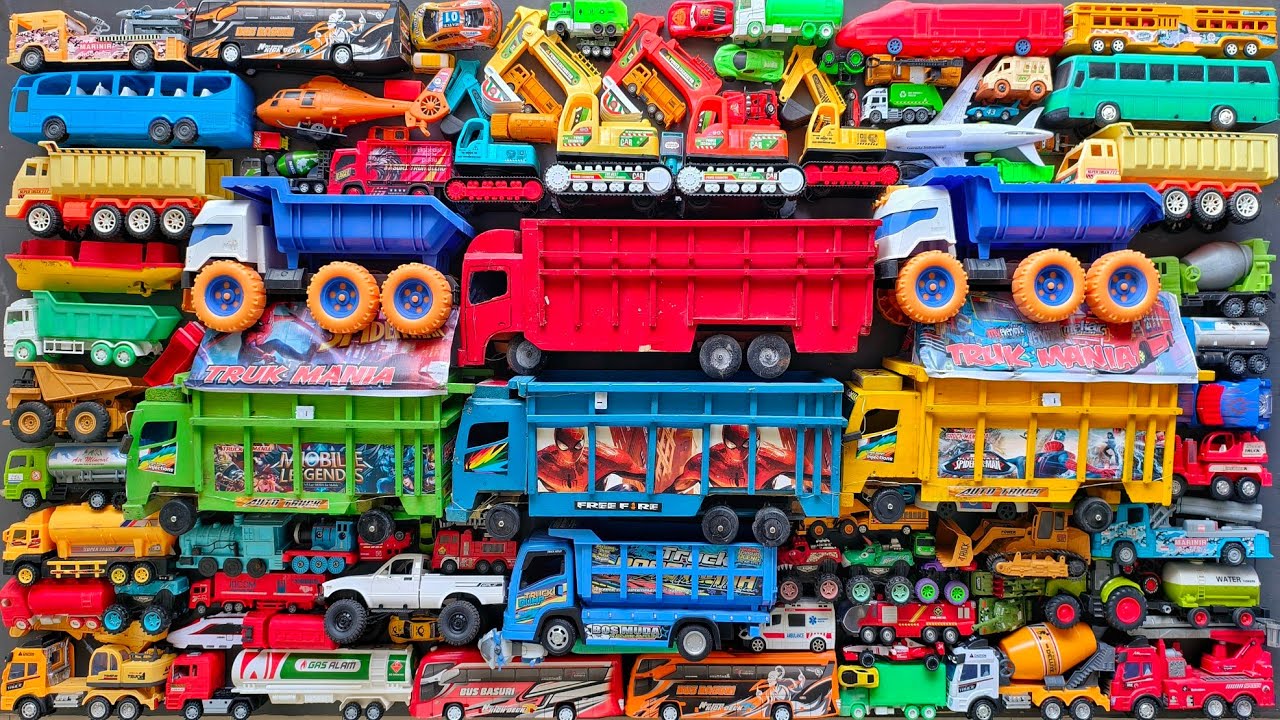 Mobil Mobilan Truk Oleng , Mobil Truk Molen, Mobil Balap, Truk Pasir, Excavator, Mobil Roket, Damkar